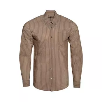 Рубашка Dries Van Noten Striped Long-Sleeve Shirt 'Sand', желто-коричневый