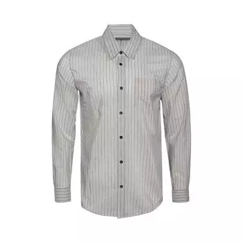 Рубашка Dries Van Noten Striped Long-Sleeve Shirt 'Light Grey', серый