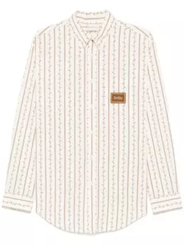 Рубашка Drle De Monsieur Fleurs Tresses, серый