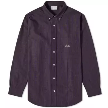 Рубашка Drle De Monsieur Logo Stripe, темно-фиолетовый