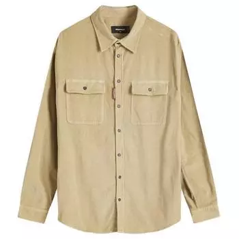 Рубашка Dsquared2 Corduroy Overshirt, цвет Desert Tan