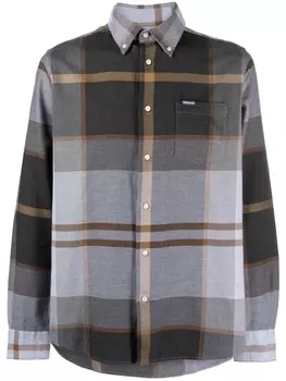 Рубашка Dunoon в клетку тартан Barbour, серый