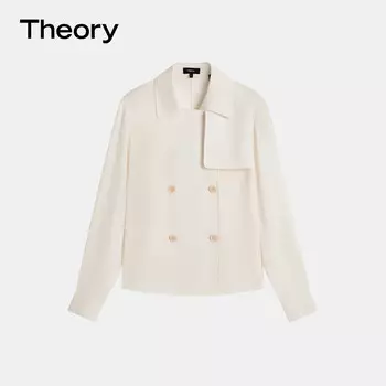 Рубашка двубортная Theory женская, слоновая кость