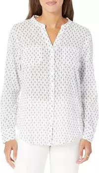 Рубашка Dylan Gauze Tunic Carve Designs, цвет Cloud Geo