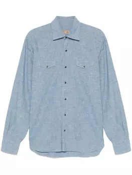 Рубашка джинсовая Barba, синий