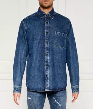 Рубашка джинсовая Boss Relaxed Fit C-olaf, синий