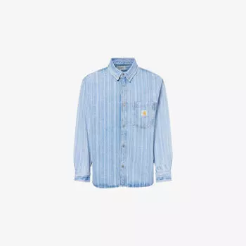 Рубашка джинсовая Carhartt Wip Rylan с логотипом-нашивкой, синий