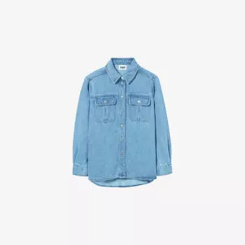 Рубашка джинсовая Claudie Pierlot с накладными карманами, синий