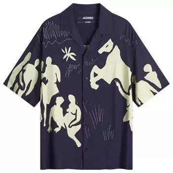 Рубашка джинсовая для отпуска Jacquemus, синий