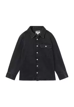 Рубашка джинсовая, хлопок, нагрудный карман, детская TOM TAILOR, цвет Grey Denim