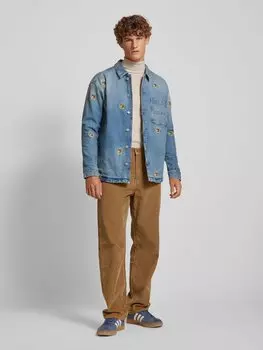 Рубашка джинсовая классического кроя с нагрудным карманом Tommy Jeans, синий