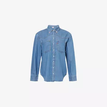 Рубашка джинсовая Levis с длинным рукавом, синий