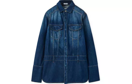 Рубашка джинсовая Loewe женская, синий