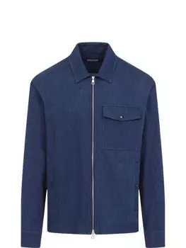 Рубашка джинсовая Moncler, синий