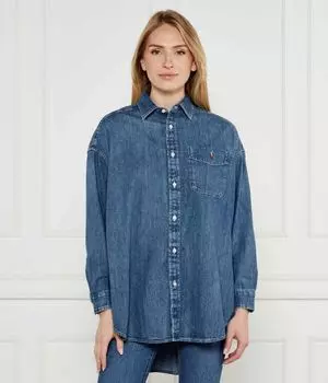 Рубашка джинсовая Oversize fit Polo Ralph Lauren, синий