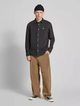 Рубашка джинсовая прямого кроя из вискозы с этикеткой Tommy Jeans, черный
