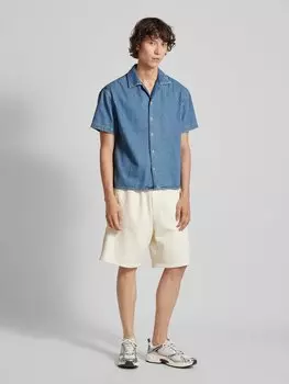 Рубашка джинсовая прямого кроя с рукавами 1/2, модель «CABANA» Jack & Jones, светло-голубой