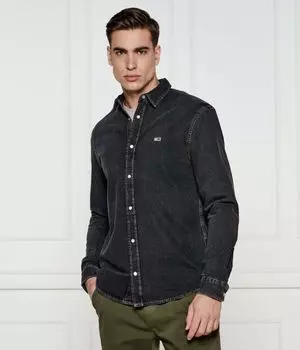 Рубашка джинсовая Regular fit Tommy Jeans, серый