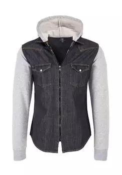 Рубашка Джинсовая рубашка с капюшоном, стандартного кроя Rock Creek, антарцитовый
