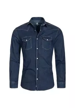 Рубашка джинсовая рубашка стандартного кроя Rock Creek, темно-синий