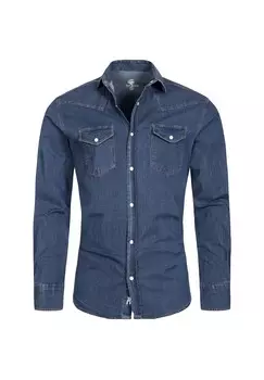 Рубашка джинсовая рубашка стандартного кроя Rock Creek, синий