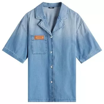 Рубашка джинсовая Versace, синий