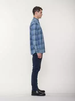 Рубашка джинсовая в клетку American Heritage, цвет denim