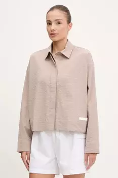 Рубашка Ea7 Emporio Armani, бежевый