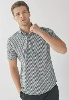 Рубашка Easy Iron Button Down Oxford Next, цвет navy blue/white gingham