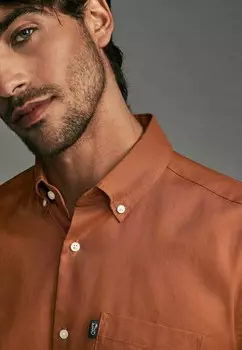 Рубашка EASY IRON OXFORD REGULAR FIT Next, коричневый