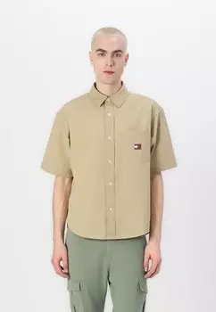 Рубашка EASY OVERSHIRT Tommy Jeans, бежевый