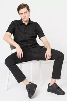 Рубашка Ebor свободного кроя Hugo, черный