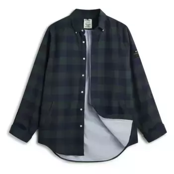 Рубашка Ecoalf Gaston, синий/зеленый