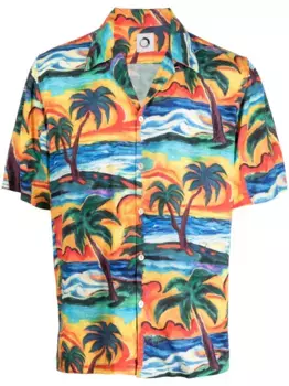 Рубашка EcoVero с принтом Endless Joy, мультиколор