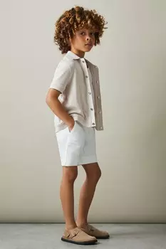 Рубашка Eden с кубинским воротником Reiss, белый
