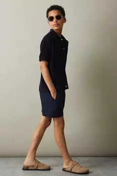 Рубашка Eden с кубинским воротником Reiss, синий