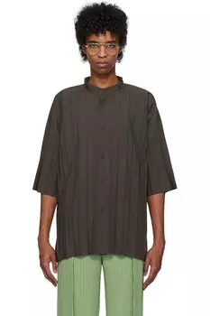 Рубашка Edge Homme Pliss Issey Miyake, цвет charcoal