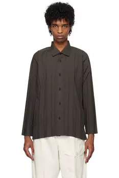 Рубашка Edge Homme Pliss Issey Miyake, цвет charcoal
