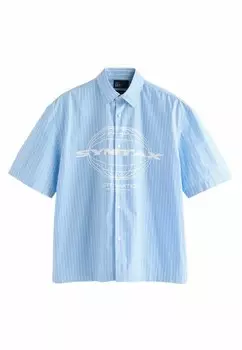 Рубашка EDIT SHORT SLEEVE STRIPE Next, синий