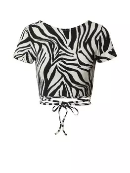 Рубашка EDITED River, черный/белый