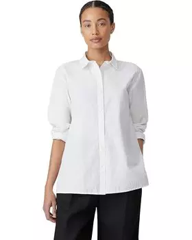 Рубашка Eileen Fisher Classic Collar Shirt, цвет White 5