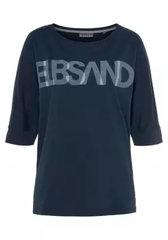 Рубашка Elbsand, светло-голубой/темно-синий