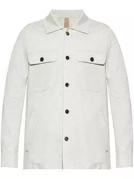 Рубашка Eleventy на пуговицах, серый