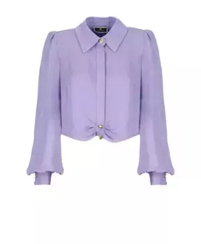 Рубашка Elisabetta Franchi, фиолетовый
