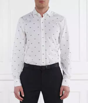 Рубашка Елисея Slim fit Hugo, белый