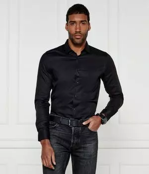 Рубашка elisha02 Extra slim fit Hugo, черный