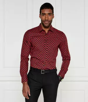 Рубашка elisha02 Extra slim fit Hugo, красный