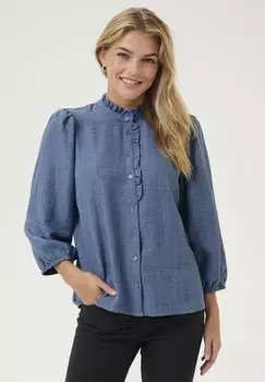 Рубашка ELLEN FRILL Kaffe, синий