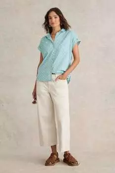 Рубашка Ellie из органического хлопка White Stuff, зеленый