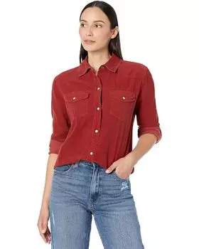 Рубашка Elliott Lauren Corduroy Snap Front, цвет Clay